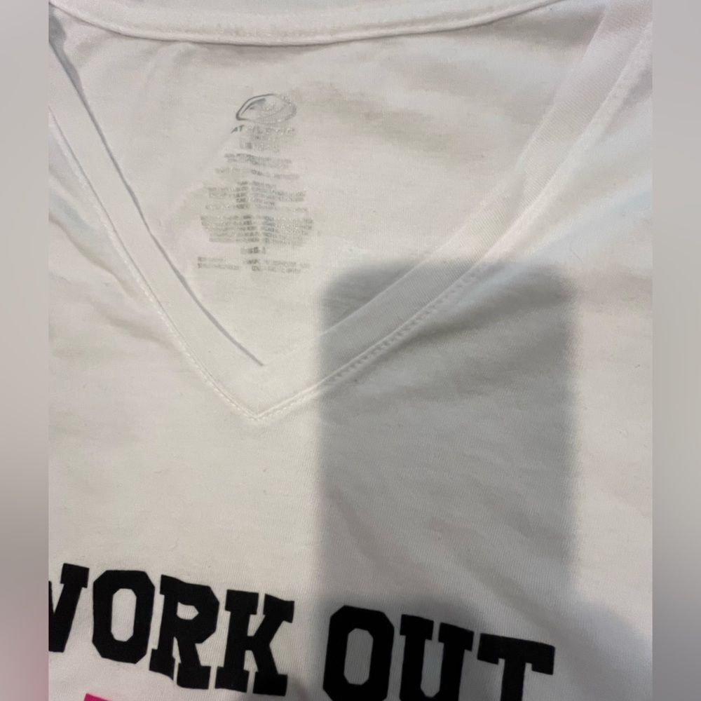 Women’s T Shirt  Funny T Shirt Women Size Large Workout Shirt - Picture 4 of 4